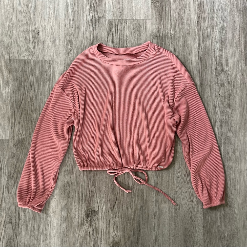 Gilly Hicks by Hollister Pink Crop Top Sweater